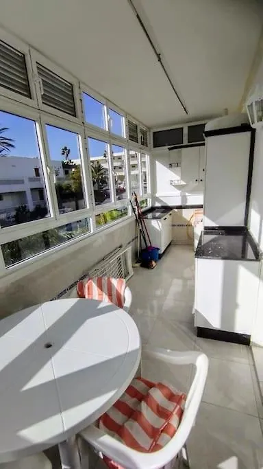 Tranquilo Apartamento En San Agustin 1 Dormitorio Cama Doble Y Salon Con Sofas Camas Μασπαλόμας 0*,